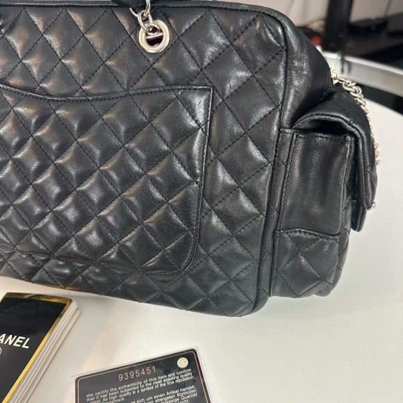 RARE Chanel Black Python CC Cambon Reporter Bag With Tag - Picture 7 of 16